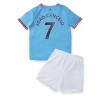 Manchester City Joao Cancelo #7 Hemmaställ Barn 2022-23 Korta ärmar (+ Korta byxor)